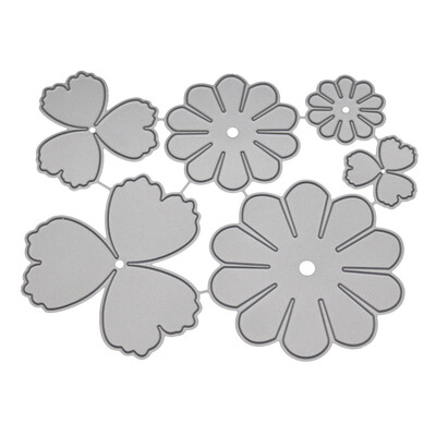 

Siaonvr New Flower Heart Metal Cutting Dies Stencils DIY Scrapbooking Album Paper Card