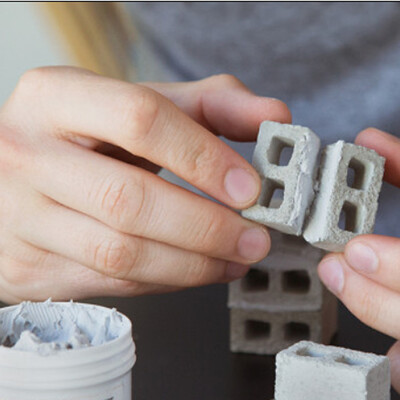 

Siaonvr NEW 56Pcs Mini Cement Cinder Bricks Build Your Own Tiny Wall Mini Red Bricks