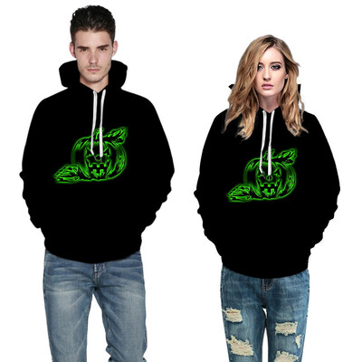 

Toponeto Men Women Mode 3D Print Long Sleeve Couples Hoodies Top Blouse Shirts