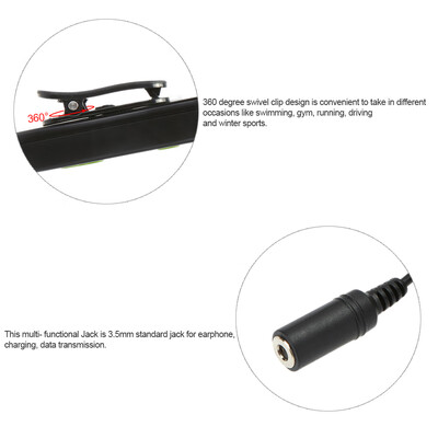 

8GB MP3 Music Player Waterproof with Headphone Clip Design for Swimming Running Diving