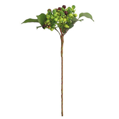 

Artificial Berry branch silk flower Christmas Berries Branch fake flower fruit home decoration single happy berry