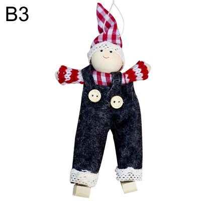 

Christmas Plush Doll Toy Xmas Tree Hanging Pendant Ornament Home Decor