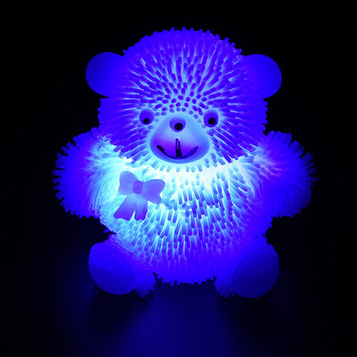 

〖Follure〗9CM Novelty Flashing Puffer Cute Bear Squidgy Sensory Toy Activity&Play Ball