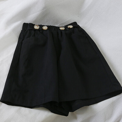 

Womens Casual Wide Leg Shorts Simple Solid Color Elastic Waist Shorts 2019 Summer Casual High Waist Pockets Hot Short Pants