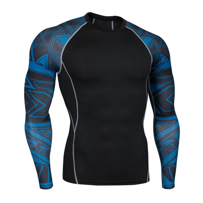 

Men Running Shirt Sport T-Shirt Gym Shirt Long Sleeve Compression Tight Top Fitness Bodybuilding T-shirt Rashgard