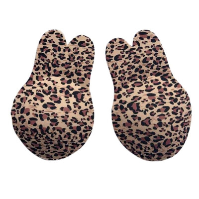 

2PcsPair Women Cute Rabbit Ear Invisible Bra Lifting Chest Stickers Breathable Bio-Silicone Nipple Cover Anti-Sagging Chest Pad
