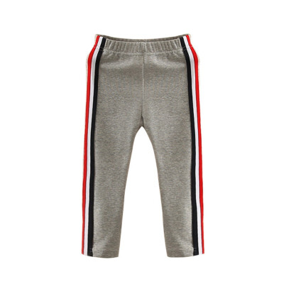 

Baby Girl Pants Fashion Baby Girl Clothes Side Stripe Sports Casual Baby Pants Spring Autumn Baby Clothes