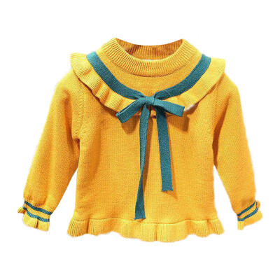 

Baby Girls Winter bow Sweater Clothes Autumn Boys Children Clothing Pullover Knitted Solid Kids Sweaters baby clothing