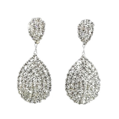 

Diamond Earrings Temperament Trend Crystal New Elegant Jewelry Large Earrings Grateful
