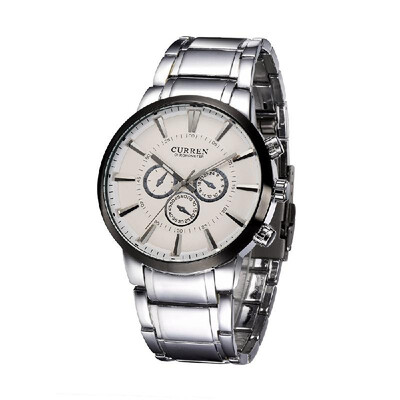 

CURREN Fashion Casual Business Men Wristwatch Water Resistance High Quality Stainless Steel Band