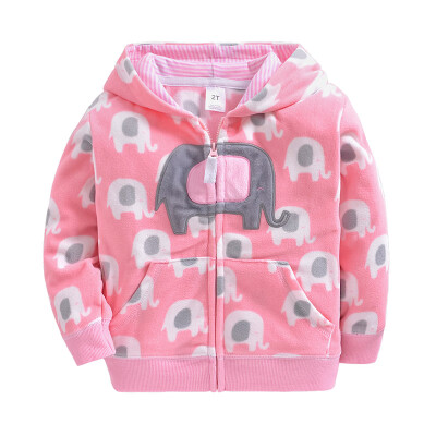 

Autumn Winter Boys Girls Casual Fashion Coat Baby Long Sleeve Printing Hoodie Coats Children Kids Toddler Outerwear