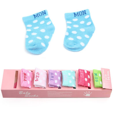 

Baby Boys Girls Boxed Socks Unisex Baby Infant Newborn SocksIn Gift Box Set Kids Baby Low Cut Cotton Socks 7 Pairs