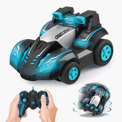 

RC Stunt Car Rollover Drift Car 24G Remote Control 4WD Slide 90 Degree Standing 360 Degree Rotating LED Light Gift Toy for Childr