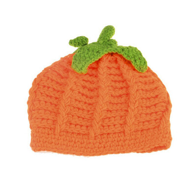 

Cute Newborn Baby Halloween Party Pumpkin Hat Infants Comfortable Crochet Knitted Hat