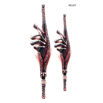 

New Halloween Zombie Scar Tattoo with False Knot Blood Makeup Halloween Decoration Wound Scary Blood Injury Waterproof Sticker