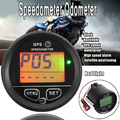 

12V24V 60mm Global Positioning System Speedometer Odometer LCD Display for Motorcycle Marine Boat Cart Truck