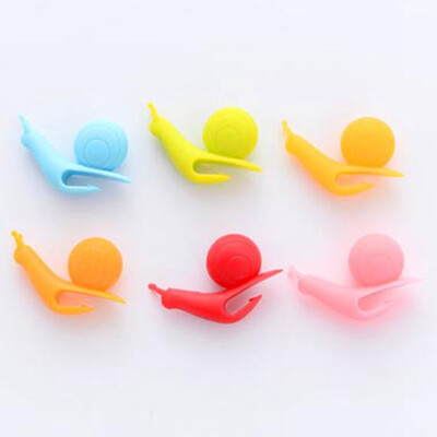 

10Pcs Cute Snail Shaped Silicon Tea Infuser Bag Holder Cup Mug Candy Colors Gift Set Teapot Tea Silicone Holder For Bag