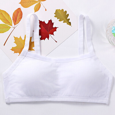 

Young Girls Training Bra Soft Cotton Underwear For Teenage Puberty Cotton Child Bra For Kids Students 8-16 Yrs