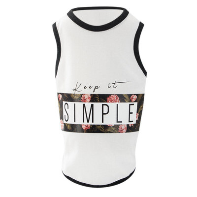 

Dog Shirt Summer Letters Dog Clothes For Small Dogs Chihuahua T shirt Cute Puppy Vest Yorkshire Terrier Pet Clothes