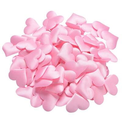 

100pcs Artificial Padded Fabric Love Heart Petals Wedding Party Decorations DIY Scrapbook Gift Box Christmas Decoration Crafts