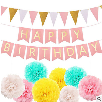 

Birthday Party Decorations Kids Wedding Decorations Paper Pompon Silk Paper Pompon Flower Balls Home Decor For WeddingBirthday