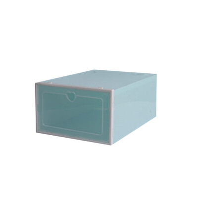 

JPGIF 1PC Foldable Clear Shoes Storage Box Plastic Stackable Shoe Organizer