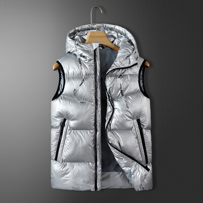 

Electric Heating Hooded Vest 3 Modes Temp Control Heated Coat Jacket 10000mAh