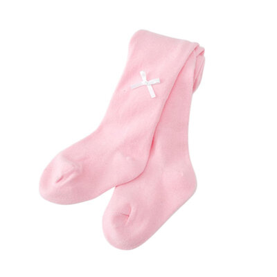 

Infant Tights Girls Leg Warmer Children Baby Fall Stockings Cotton Tights With Bowknot