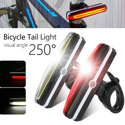 

Waterproof USB Rechargeable LED Mountain Bike Cycle Front Rear Tail Light Set