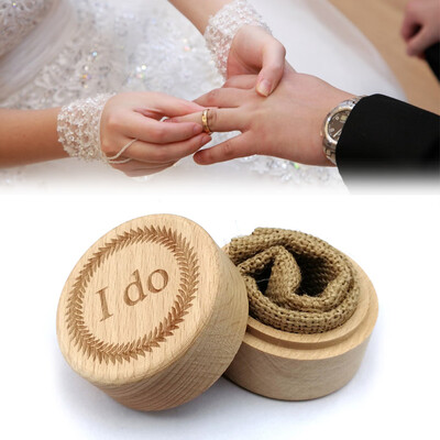 

Gobestart Ring Box Wedding Wooden Box Ring Storage Rings Organizer Wedding Party Accessory