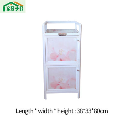 

Thickened simple small cabinet tea cabinet aluminum cupboard balcony locker