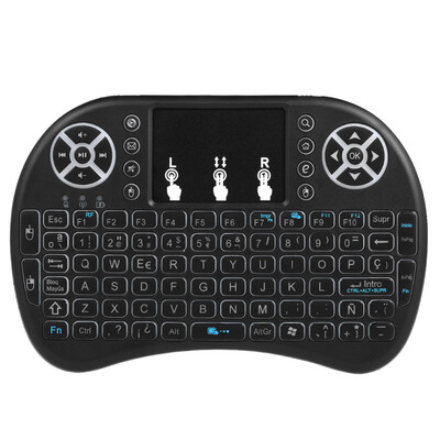 

24GHz Wireless Keyboard with Touchpad Mouse Handheld Remote Control for Android TV BOX PC Smart TV Black