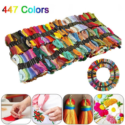 

New 200450Pcs Cotton DMC Multi Colors Cross Floss Stitch Thread Embroidery Sewing Skeins Home Arts & Crafts Art Accessories