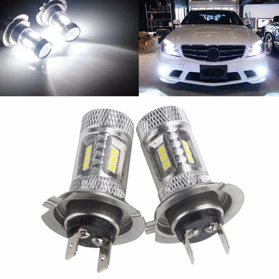 

2PCS 15W H7 LED 12V Volt High Power Fog Car Light Daytime Running Bulb Globe