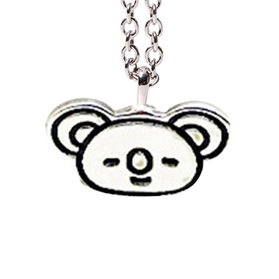 

KPOP BTS Bangtan Boys Same paragraph Cartoon Pendant Necklace Alloy Couple Necklace Best Gift for ARMY