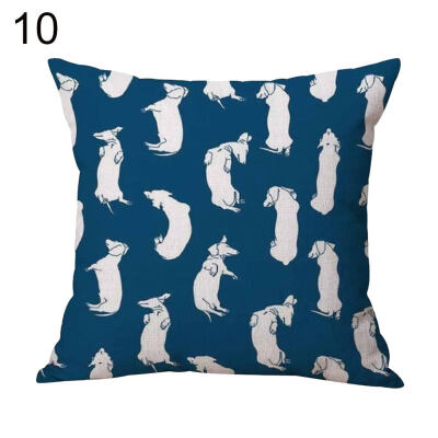 

Cartoon Dog Animal Throw Pillow Protector Case Cushion Cover Bedding Articles