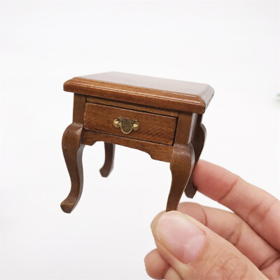 

Siaonvr 112 Mini Dollhouse Furniture Cabinet Miniature Living RoomTable Kids Toy Brown