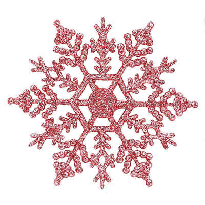 

12PcsSet Sparkly Glitter Snowflake Christmas Ornaments Xmas Tree Hanger Garland Making Decorations