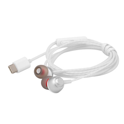 

USB Type-c In-Ear Wired Metal Earphone Headset USB C Earphone Earbuds In-line Control w Mic for Xiaomi 6 Note 3 MIX 2 Letv LeEco