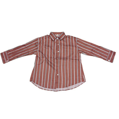 

Striped Work Shirt Turn-down Collar Office Blouse Women Long Sleeve Casual Tops Summer Ladies Blouse