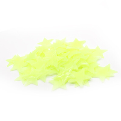 

JPGIF 50PC Kids Bedroom Fluorescent Glow In The Dark Snowflake Wall Stickers