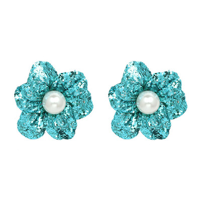 

Immitation Pearl With Flower Earring Fashion Women Earrings Vintage Statement Earrings For Women