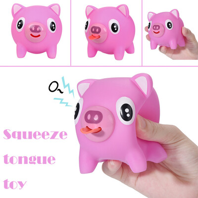 

Tailored Cute Squeeze Stress Tongues Alternative Humorous Light Hearted Funny Toy