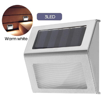 

6LED Solar Powered Stair Lights Wall Lamp Solar Step Light IP65 Water-resistant Outdoor Lighting for Deck Path Garden Yard