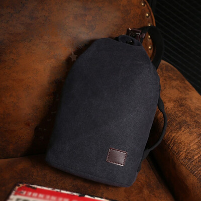 

Tailored Fashion Men Canvas Outdoor Solid Color Zipper Messenger Bag Sports Chest Bag