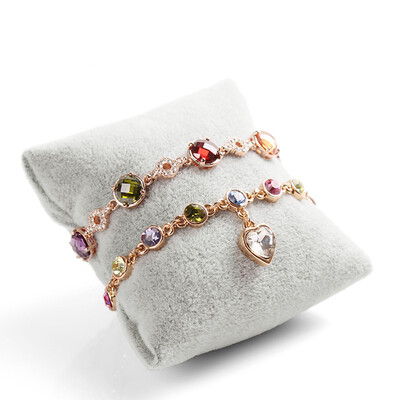 

Velvet Jewelry Pillow Cushion Bracelet Bangle Wrist Watch Display Holder Showcase Watch Box Pillow