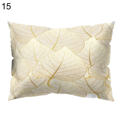 

Flower Leaves Light Pillow Case Cushion Cover Sofa Bed Car Hotel Office Decor