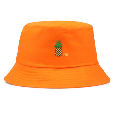 

Unisex Women Men Pineapple Print Summer Bucket Hat Outdoor Beach Sun Hats Party Street Fisherman Hats
