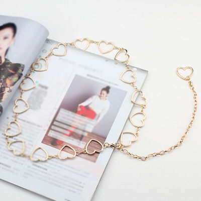 

Fashion Women Belt Hip High Waist Girls Gold Metal Chain Chunky Fringes Chain Waist Belt