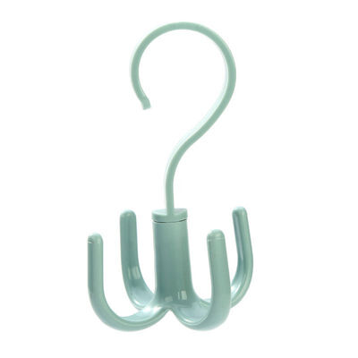 

4 Claw 360 Degree Rotatable Multi-Function Rack Clothes Tie Belt Plastic Closet Storage Hooks Handbag Bag Holder Space Saving
